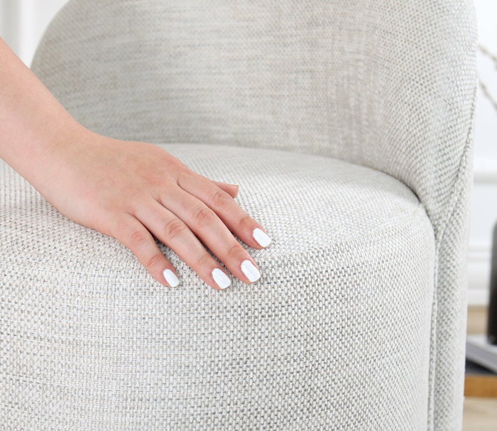 Atelier Del Sofa Barren Puf - Gris claro